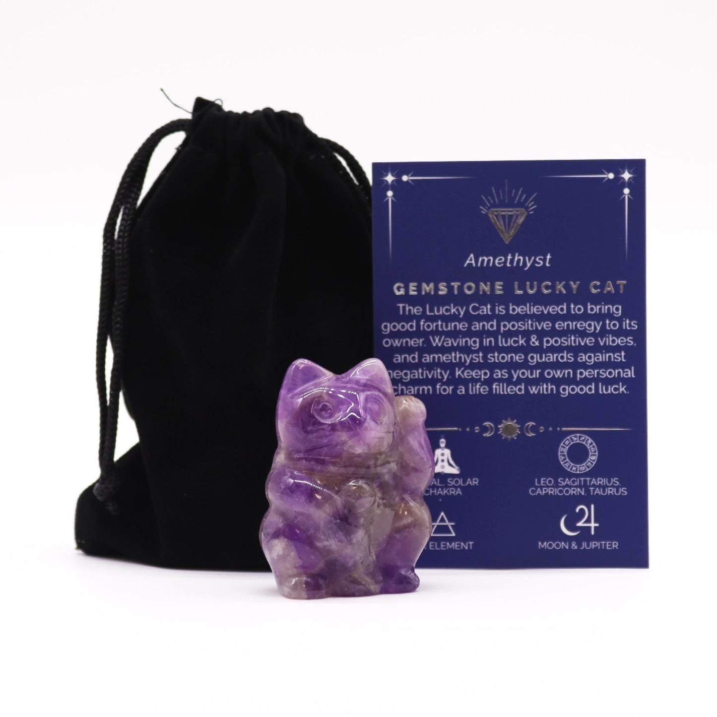 Gemstone Lucky Cat