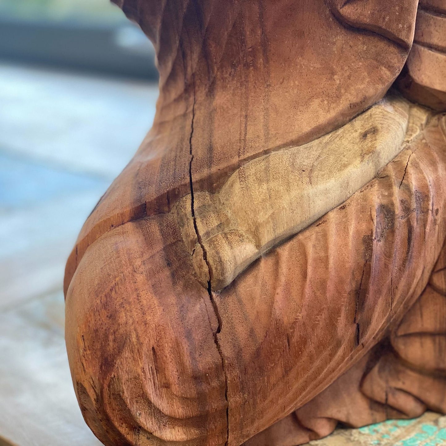 Hand Carved Buddha Statue - 30cm