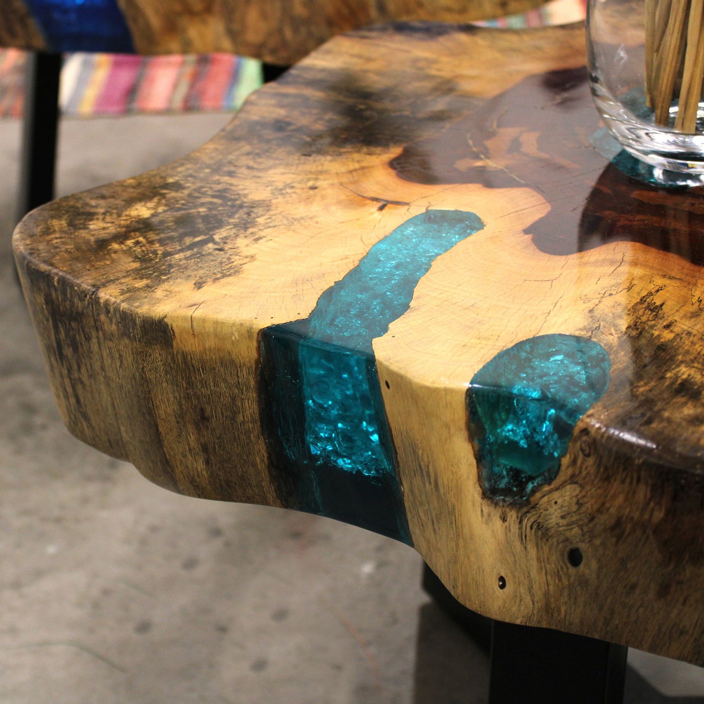 Tamarind and Resin Coffee Table