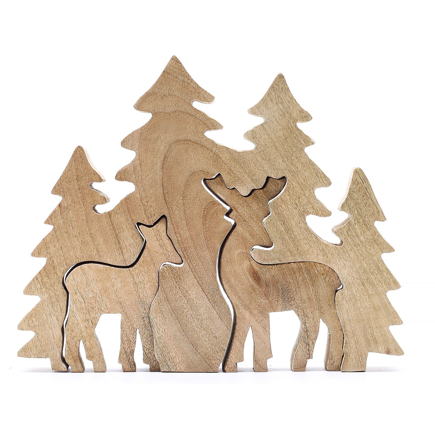 Deer in the Forrest Wooden Decoration