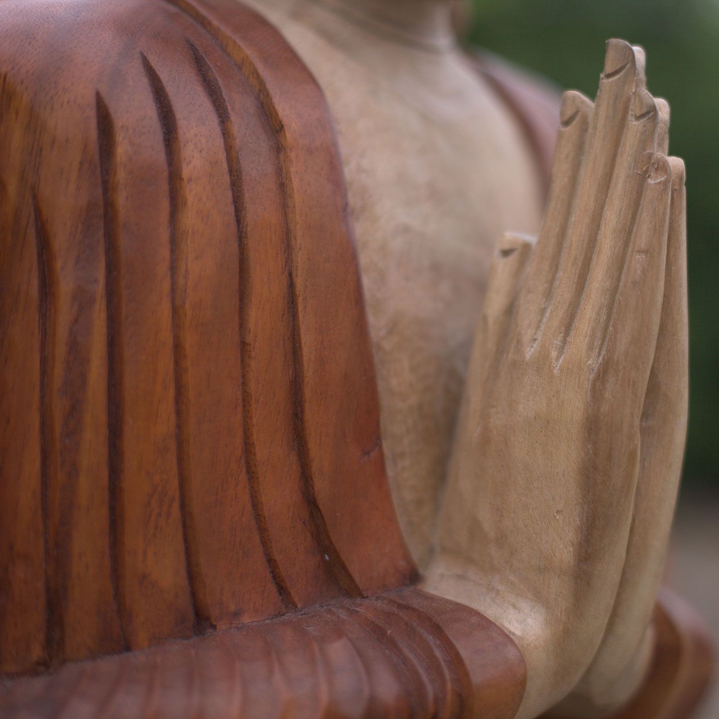 Hand Carved Buddha Statue - 30cm