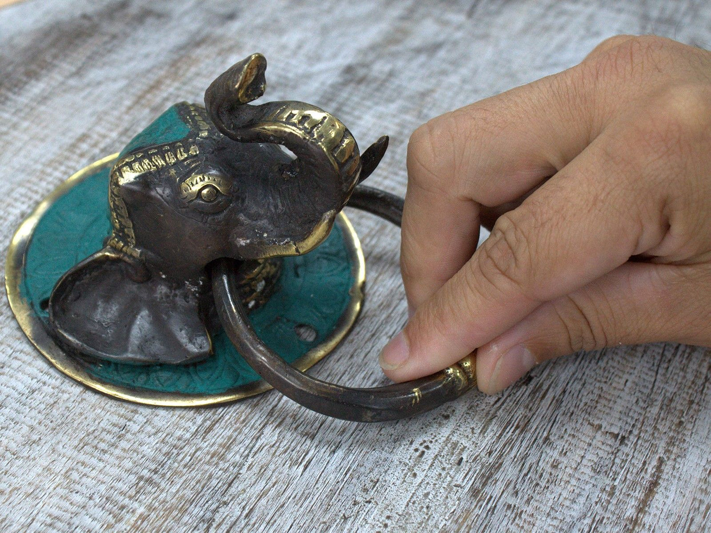 Elephants Head Door Knocker