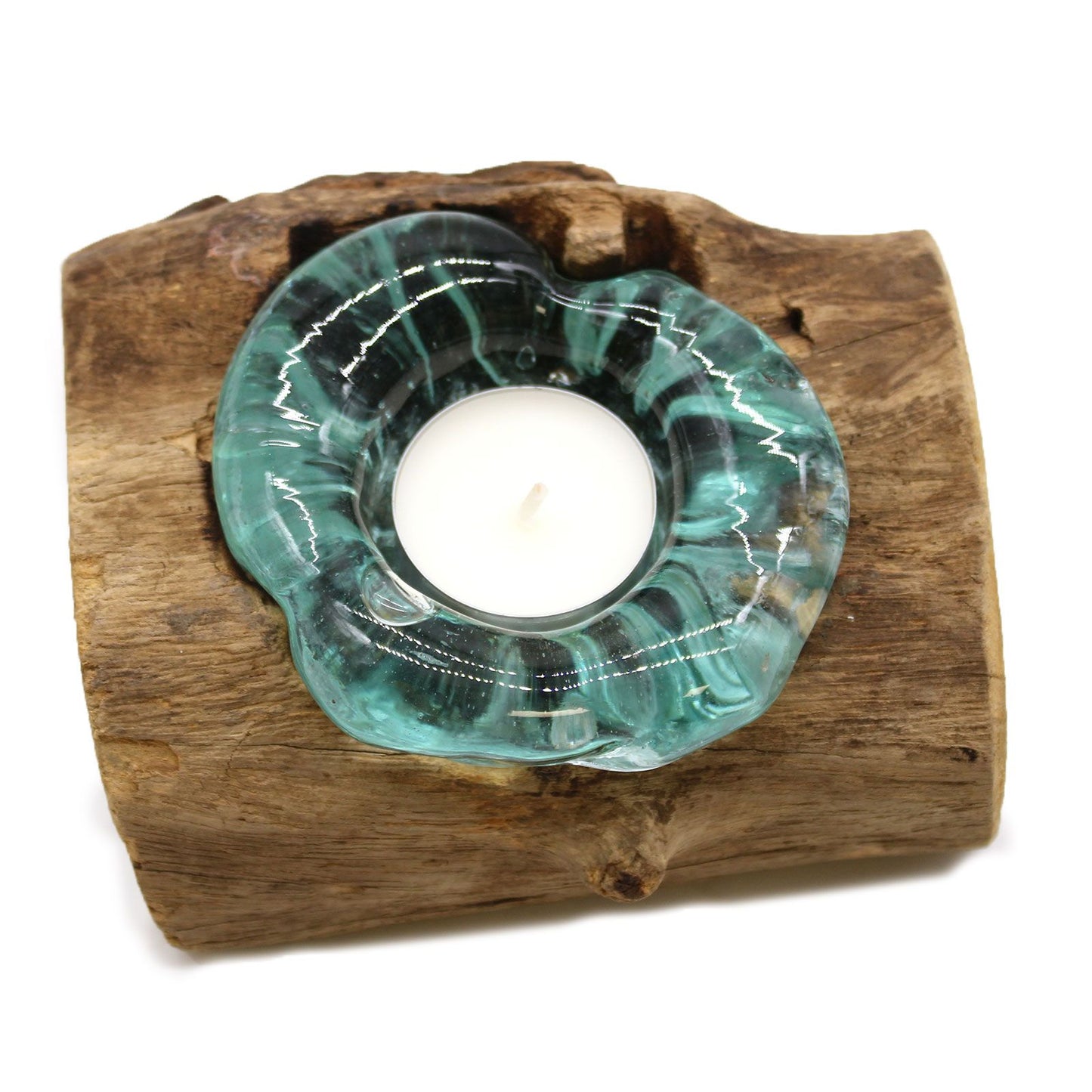 Molten Glass Candle Holder